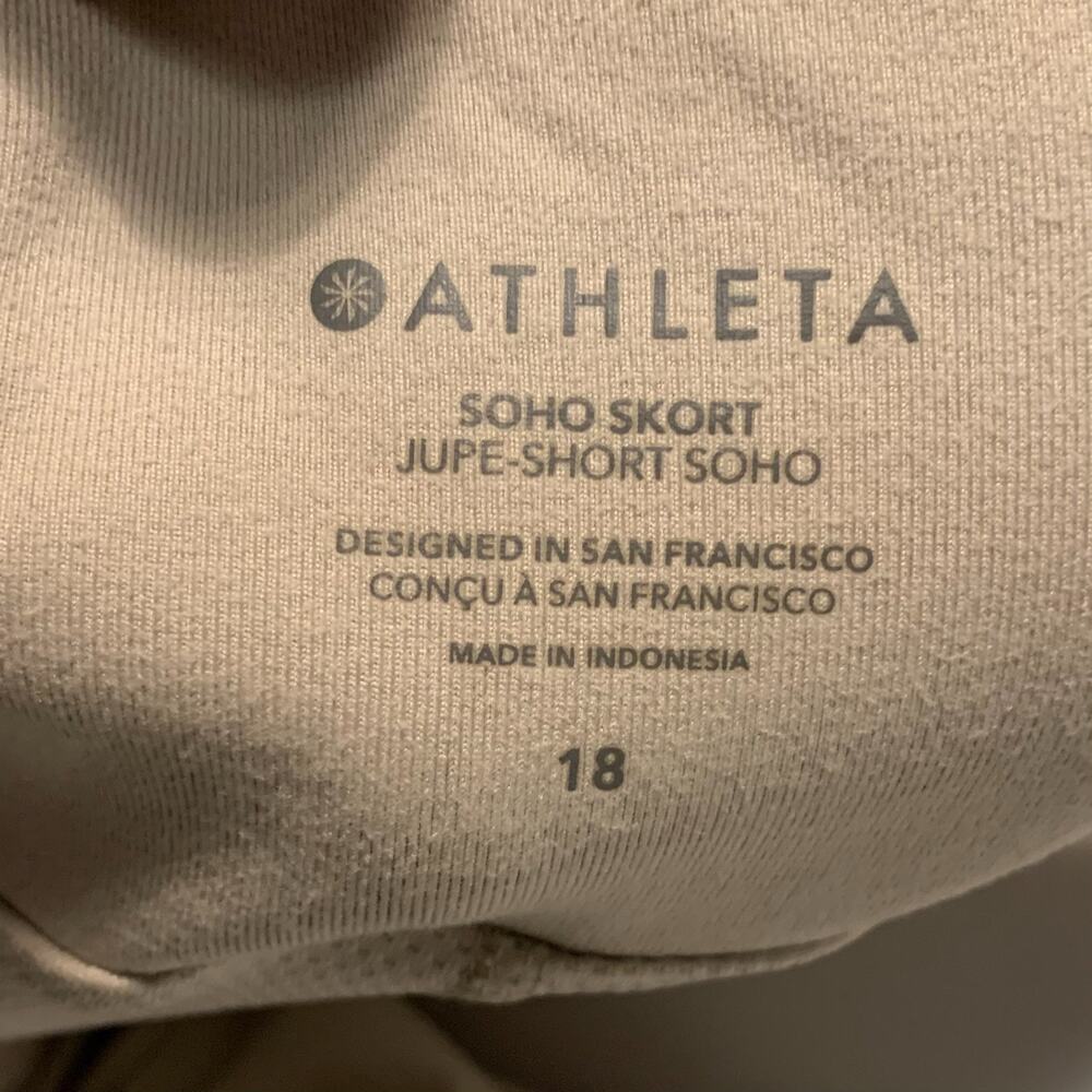 Athleta Women's Soho Skort Plus Size 18 Beige Athletic Neutral Outdoors Hiking - Picture 6 of 8